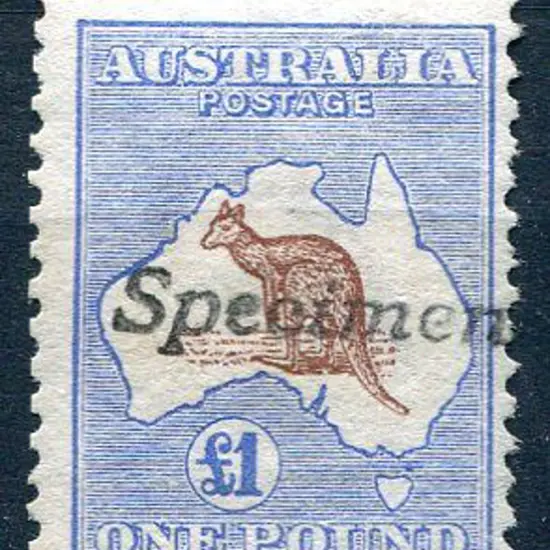 1913 1st Watermark £1 red brown & blue ovptd ...