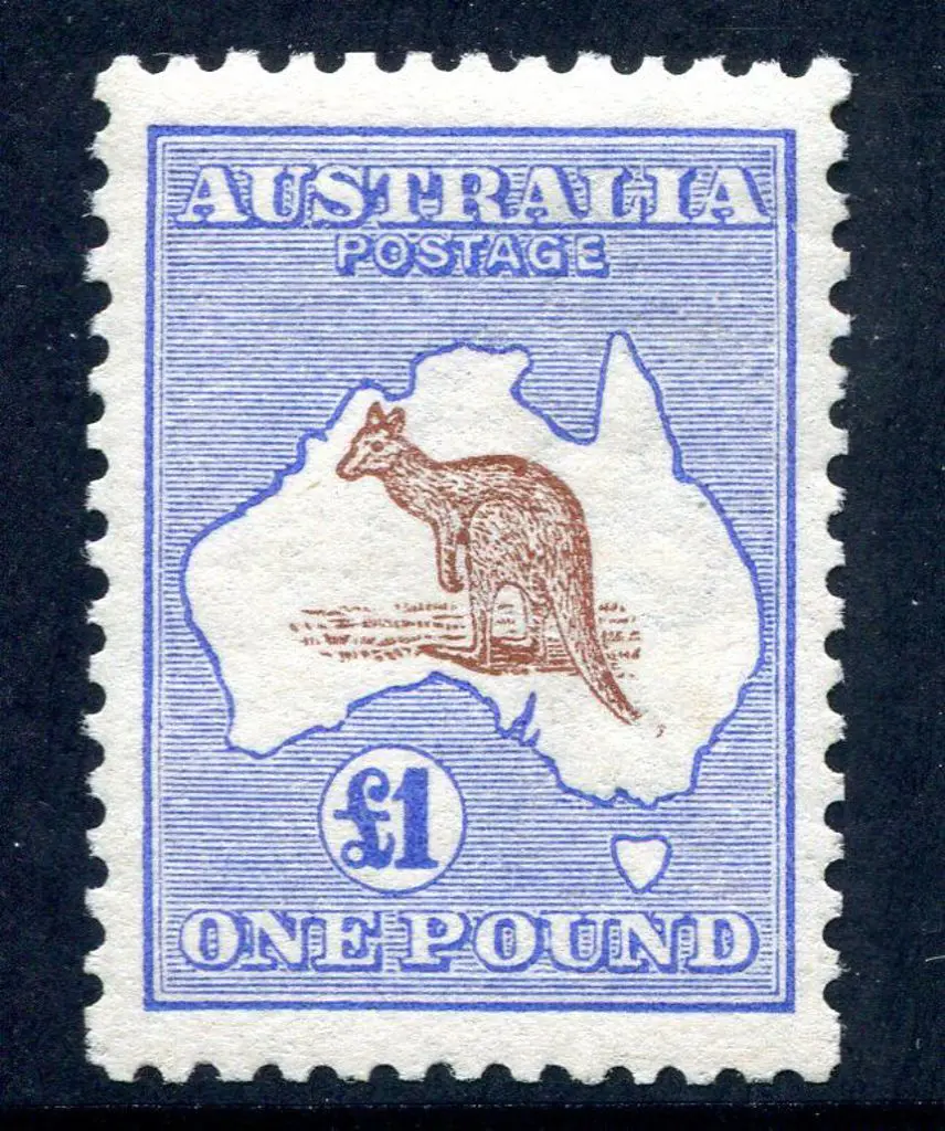 1913 1st Watermark £1 red-brown & blue with ... Image 1++