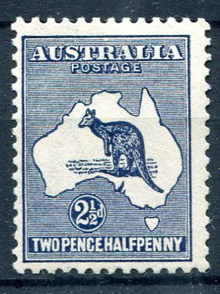 1915 2nd Watermark 2½d indigo showing "break in ... Image 1++