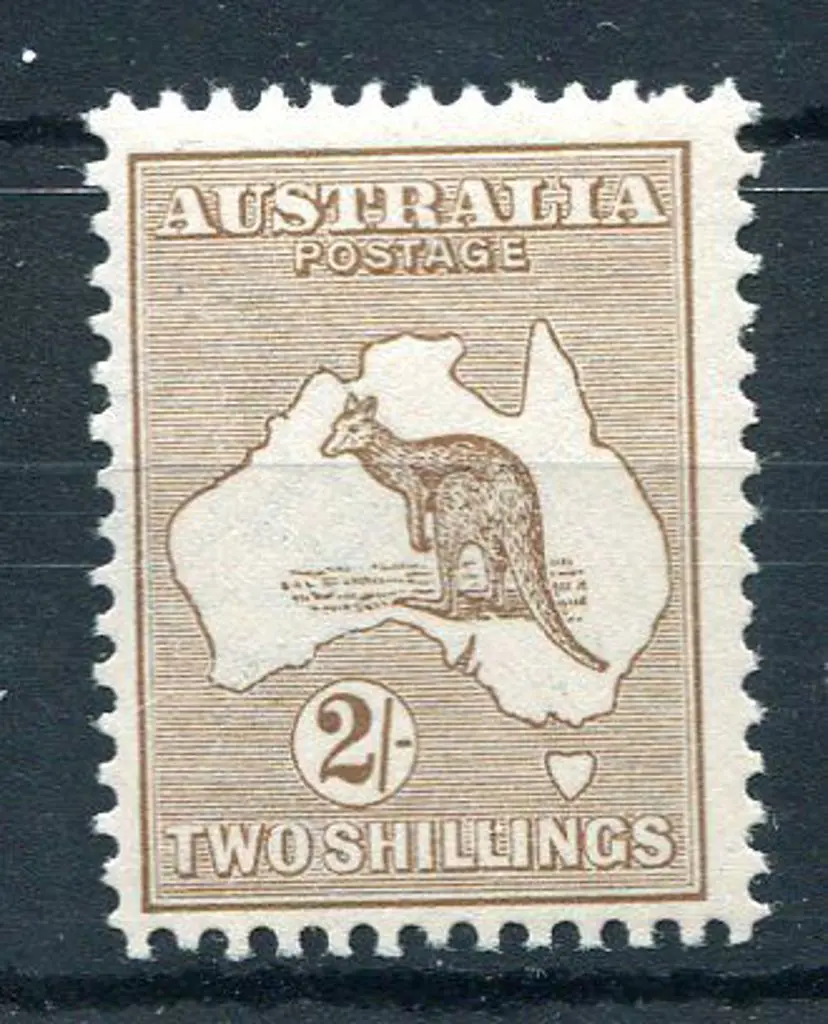 1915 2nd Watermark 2/- light brown. Centred ... Image 1++