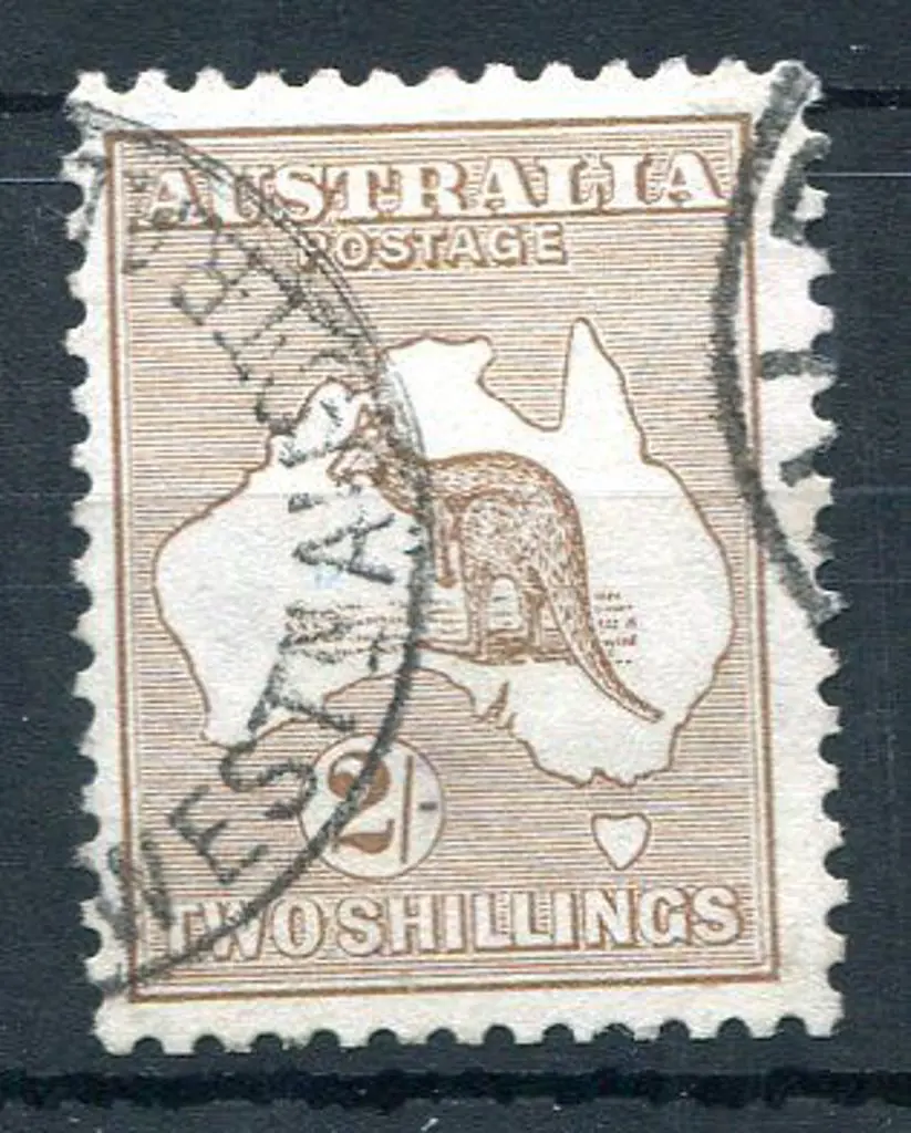 1915 2nd Watermark 2/- light brown fine used with ... Image 1++