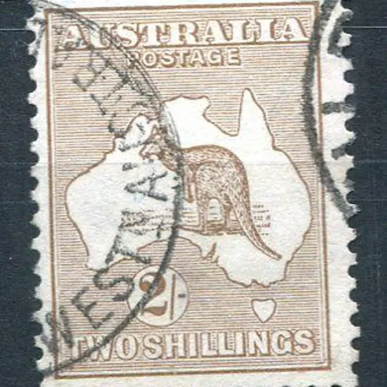 1915 2nd Watermark 2/- light brown fine used with ...