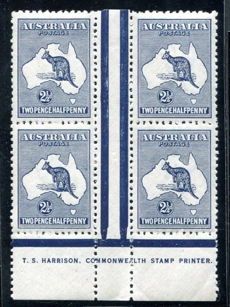 1915/28 3rd Watermark 2½d deep blue Harrison ... Image 1++