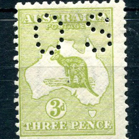 1915/28 3rd Watermark 3d olive green, Die I, ...