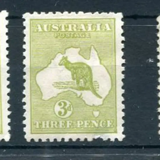 1915/28 3rd Watermark 3d olive shades x 3 all Die ...