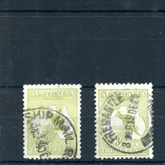 1915/28 3rd Watermark 3d olive vertical perf "OS" ...