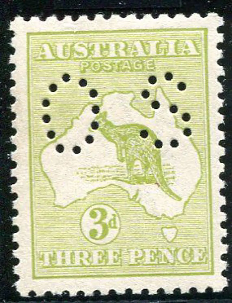 1915/28 3rd Watermark 3d pale olive green, Die II, ... Image 1++