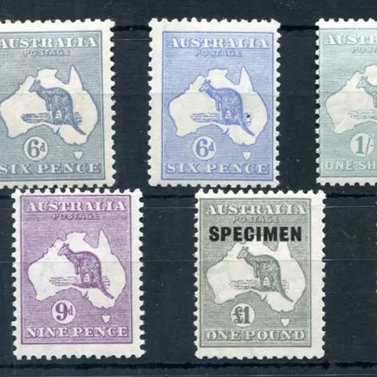 1915/28 3rd Watermark 6d ultramarine in 3 shades ...