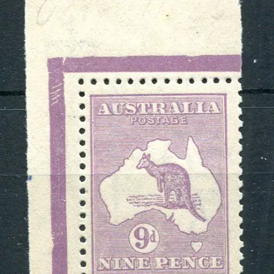 1915/28 3rd Watermark 9d pale violet, Die II top ...