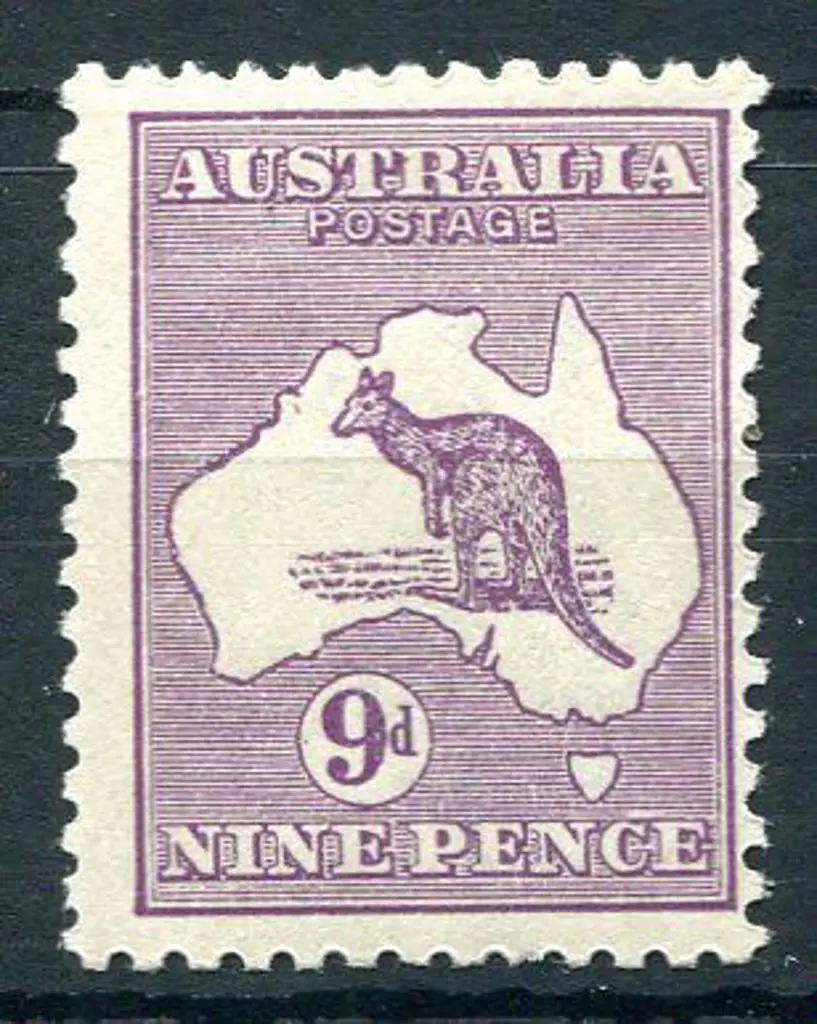 1915/28 3rd Watermark 9d violet, Die IIB with ... Image 1++