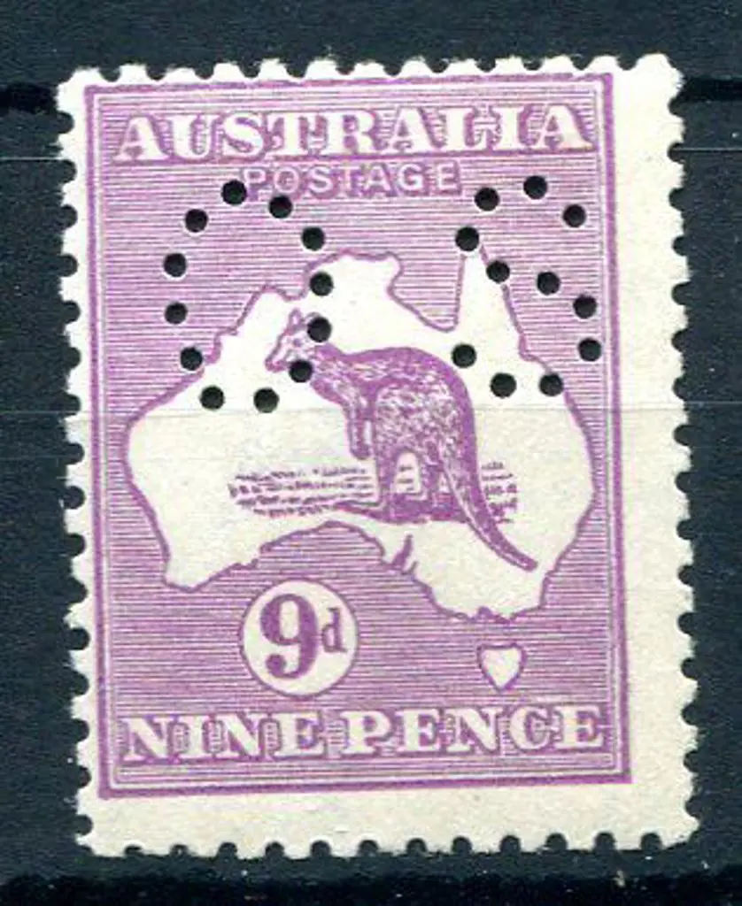 1915/28 3rd Watermark 9d violet, Die IIB, perfined ... Image 1++