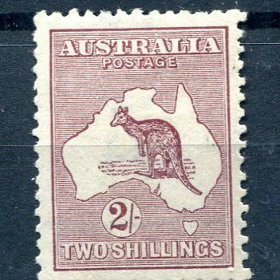 1915/28 3rd Watermark 2/- maroon. MLH with a ...