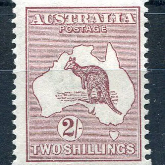 1915/28 3rd Watermark 2/- maroon. MLH, centred ...