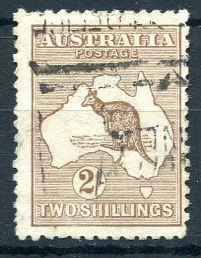 1915/28 3rd Watermark 2/- pale brown with ... Image 1++