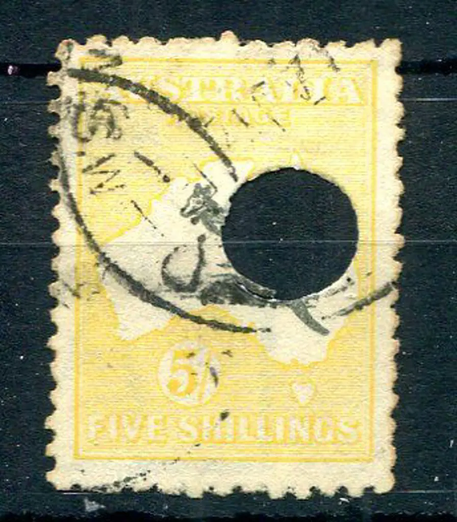 1915/28 3rd Watermark 5/- grey-black & chrome with ... Image 1++