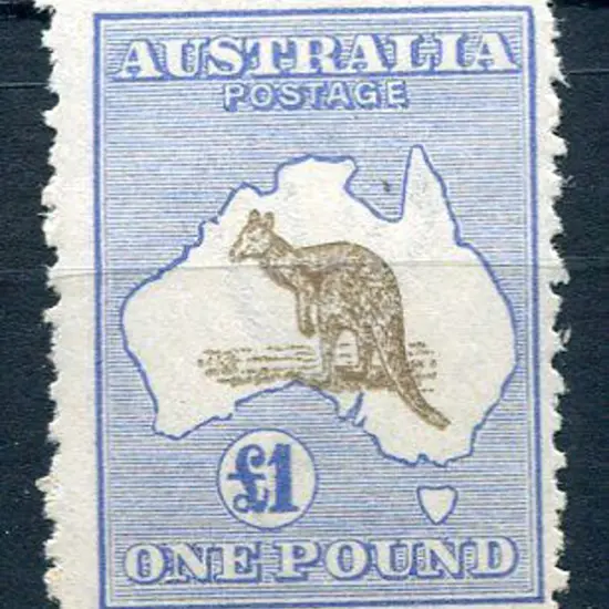 1915/28 3rd Watermark £1 brown & blue. MVLH with ...
