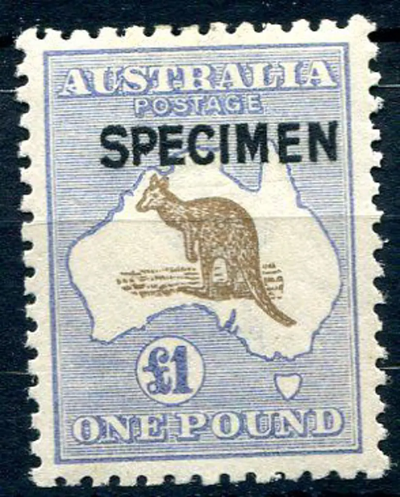 1915/28 3rd Watermark £1 light brown & pale blue ... Image 1++
