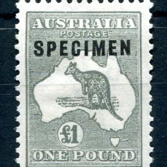 1915/28 3rd Watermark £1 deep grey ovptd ...