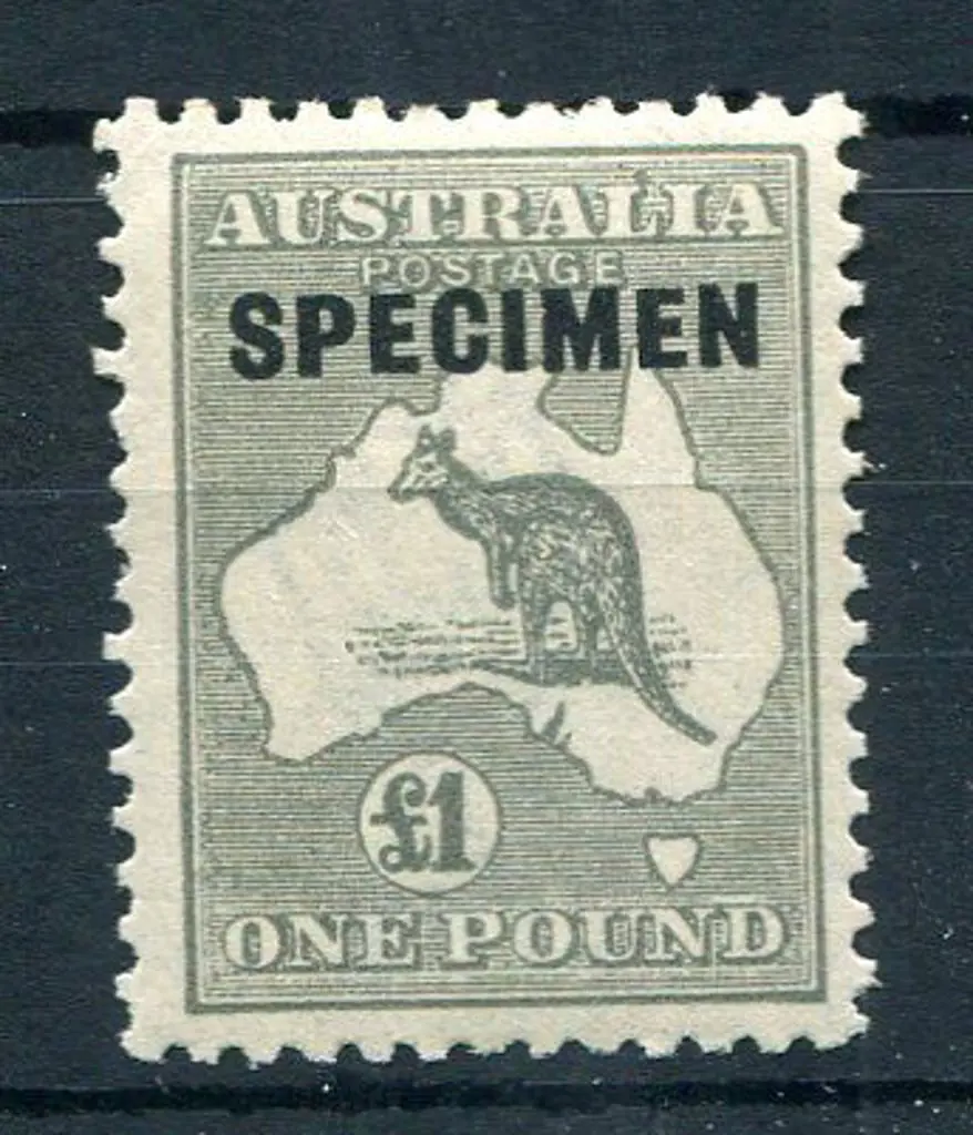 1915/28 3rd Watermark £1 grey ovptd "SPECIMEN" ... Image 1++