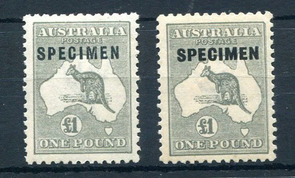 1915/28 3rd Watermark £1 grey ovptd "SPECIMEN" ... Image 1++