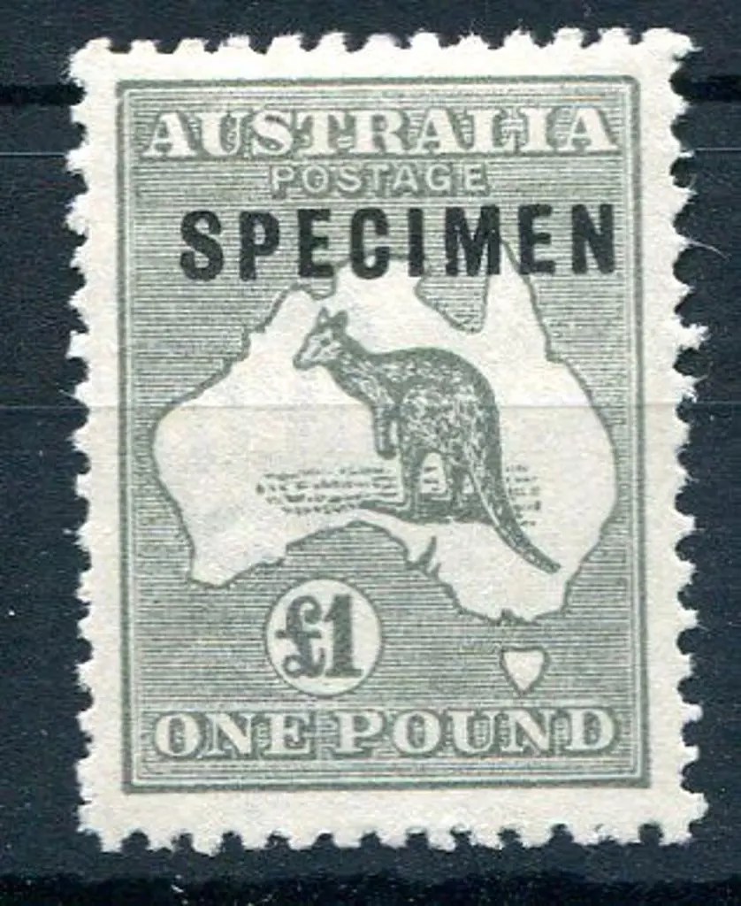 1915/28 3rd Watermark £1 grey ovptd "SPECIMEN" ... Image 1++