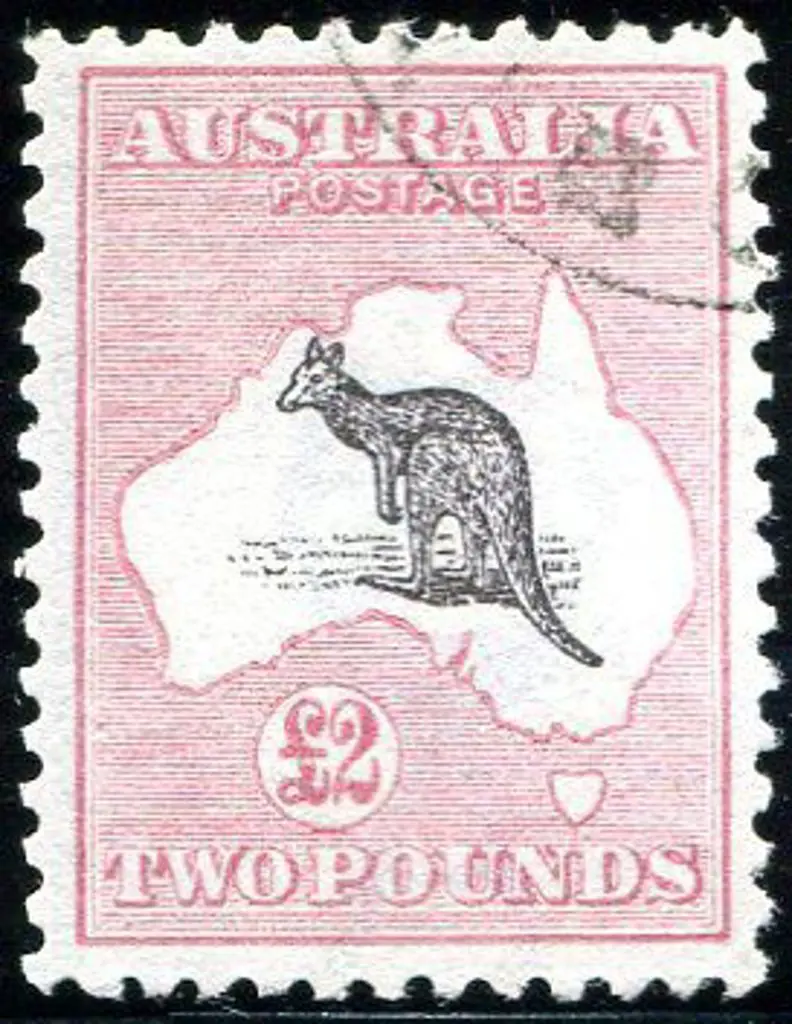 1915/28 3rd Watermark £2 purple-black & rose. CTO ... Image 1++