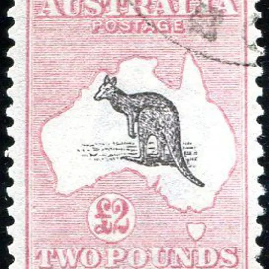 1915/28 3rd Watermark £2 purple-black & rose. CTO ...