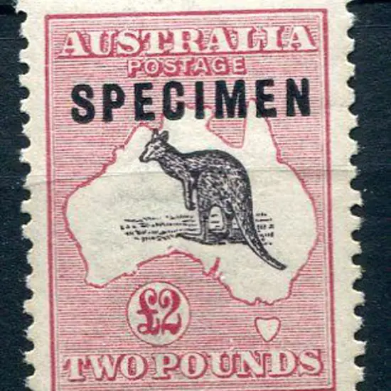 1915/28 3rd Watermark £2 purple black & rose ovptd ...