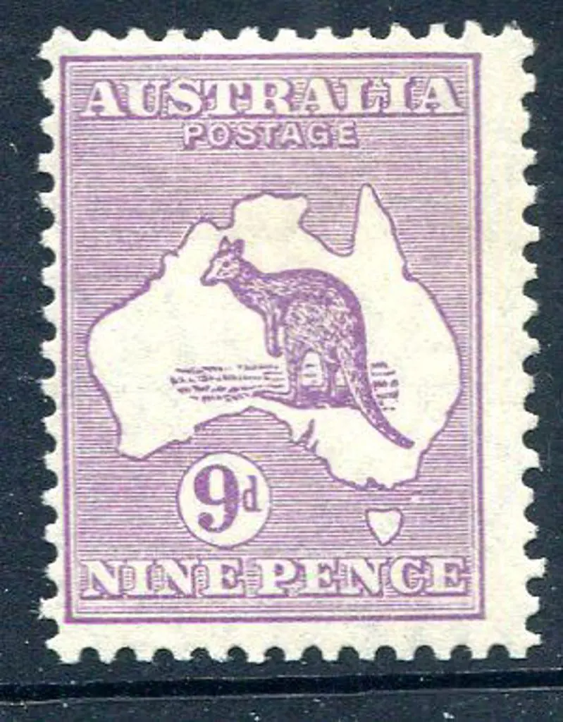 1929/30 Small Multiple Watermark 9d violet, Die ... Image 1++