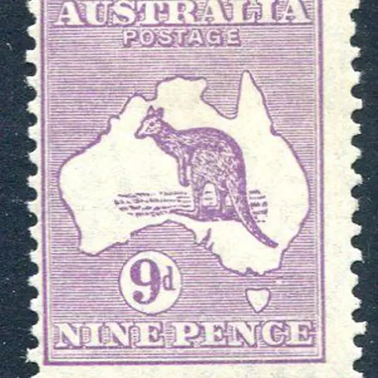 1929/30 Small Multiple Watermark 9d violet, Die ...