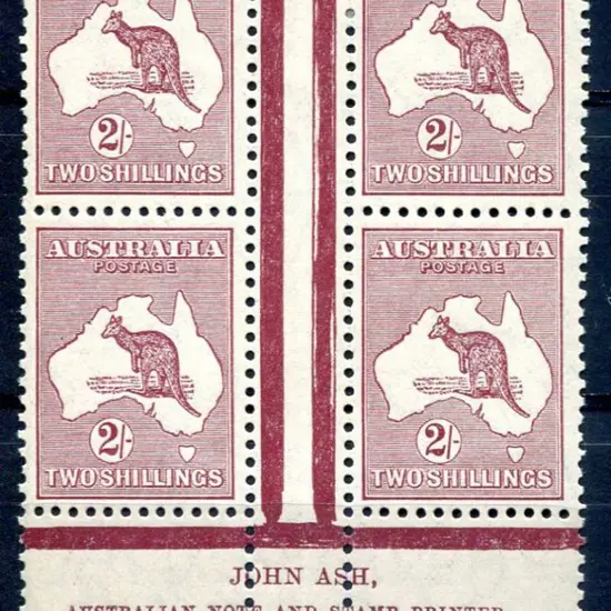 1929/30 Small Multiple Watermark 2/- maroon in ...