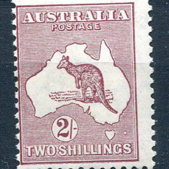 1929/30 Small Multiple Watermark 2/- maroon with ...