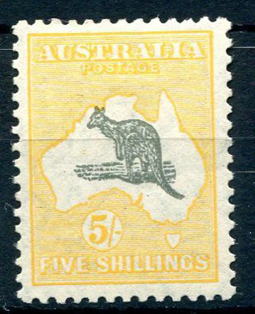 1929/30 Small Multiple Watermark 5/- grey & ... Image 1++