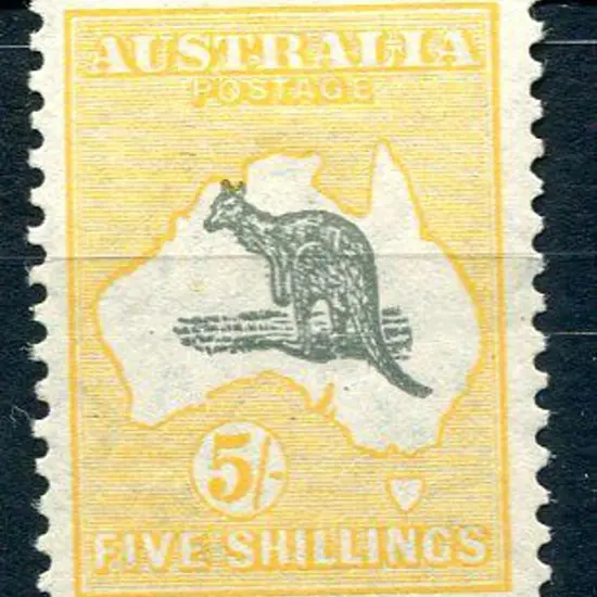 1929/30 Small Multiple Watermark 5/- grey & ...