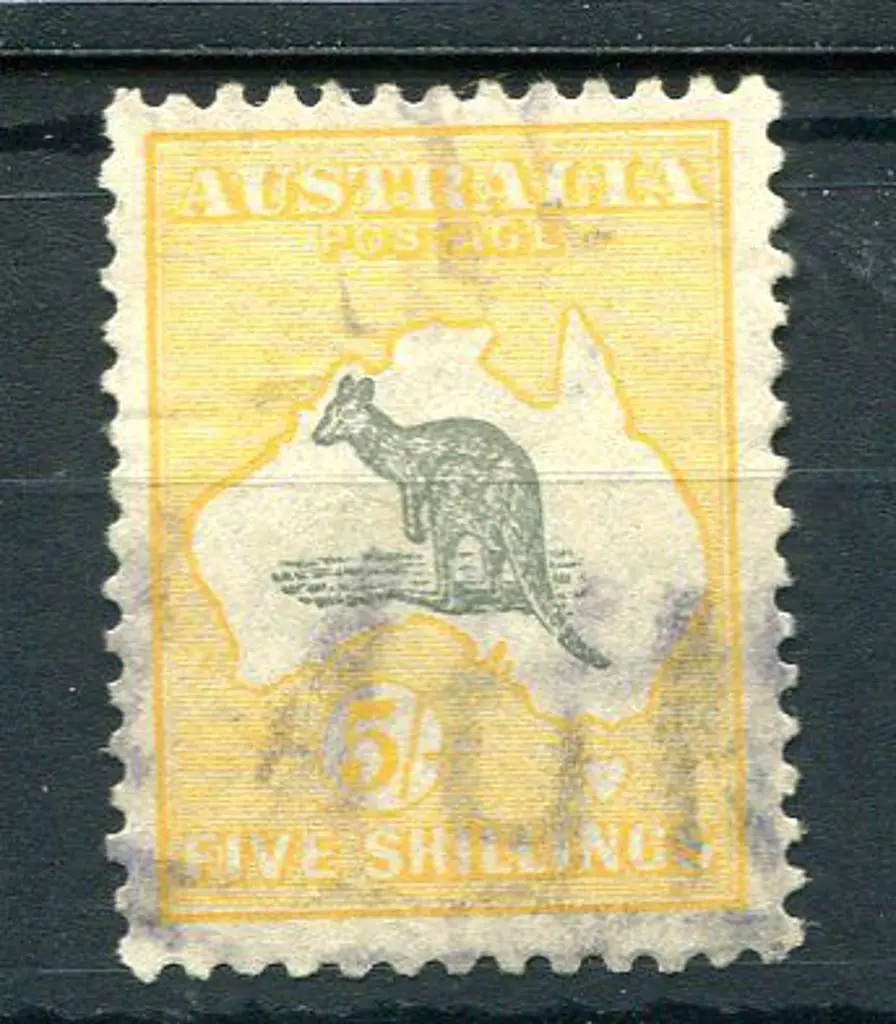 1929/30 Small Multiple Watermark 5/- grey & ... Image 1++