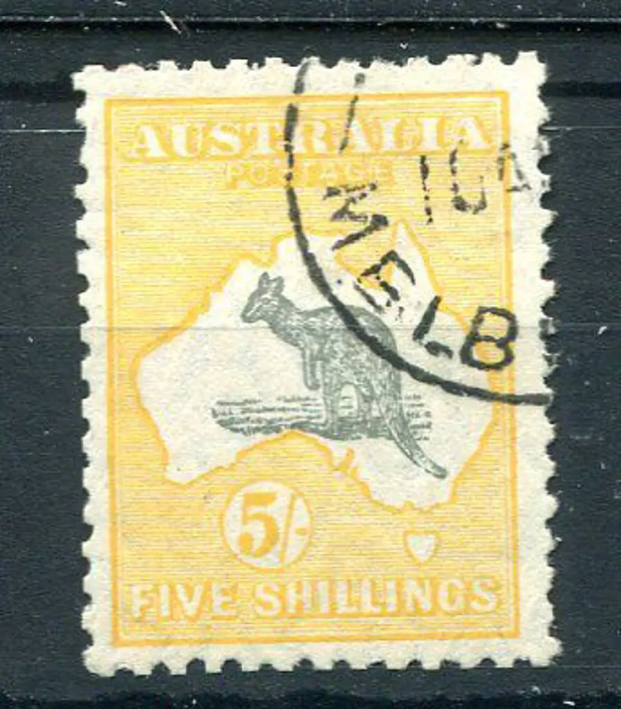 1929/30 Small Multiple Watermark 5/- grey & ... Image 1++