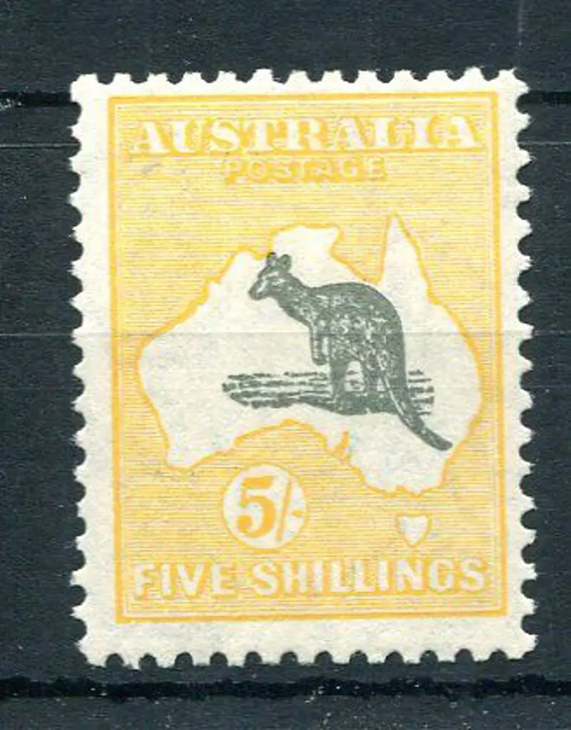 1929/30 Small Multiple Watermark 5/- grey & ... Image 1++