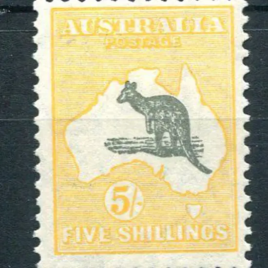 1929/30 Small Multiple Watermark 5/- grey & ...