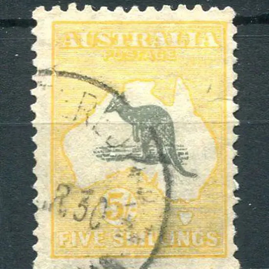 1929/30 Small Multiple Watermark 5/- dark grey & ...
