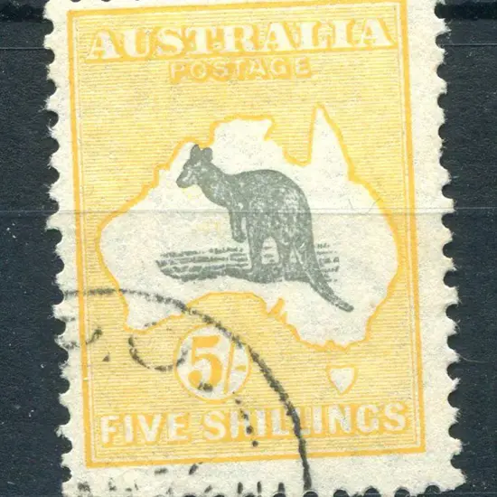 1929/30 Small Multiple Watermark 5/- dark grey & ...