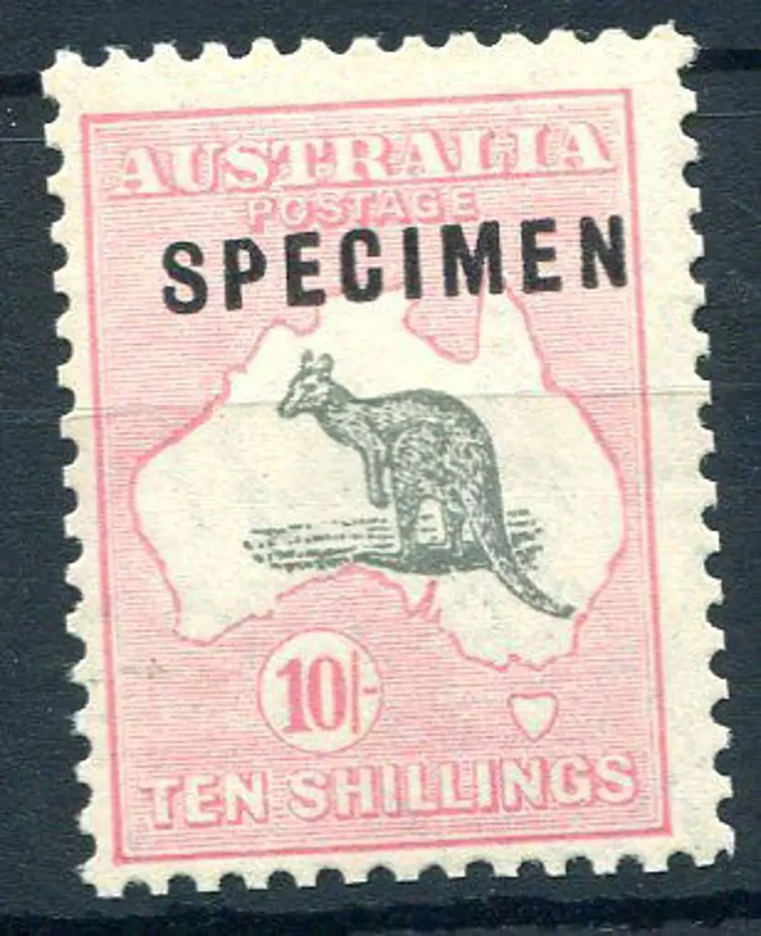 1929/30 Small Multiple Watermark 10/- grey & pale ... Image 1++