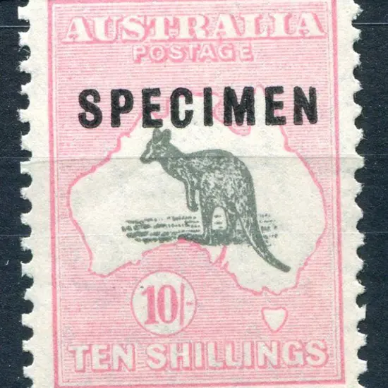 1929/30 Small Multiple Watermark 10/- grey & pale ...