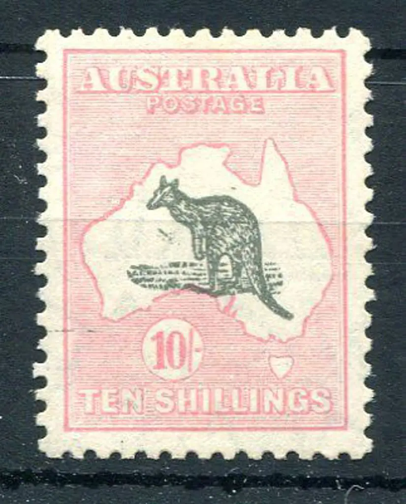 1929/30 Small Multiple Watermark 10/- grey & pale ... Image 1++