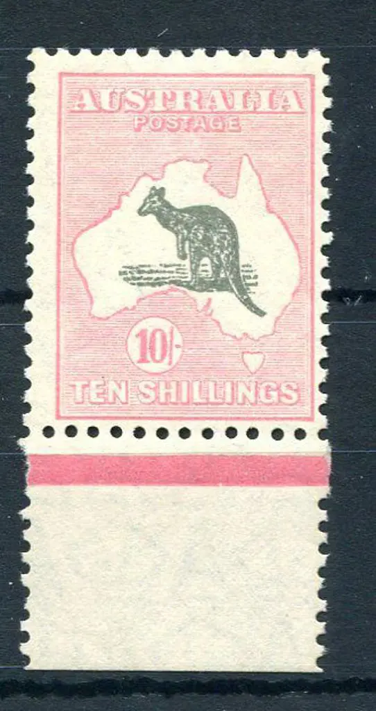 1929/30 Small Multiple Watermark 10/- grey & pale ... Image 1++