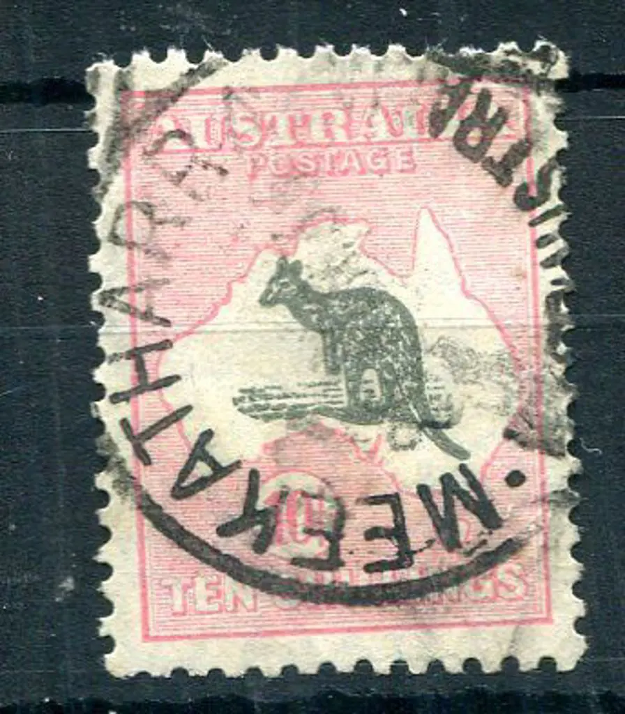 1929/30 Small Multiple Watermark 10/- grey & pale ... Image 1++