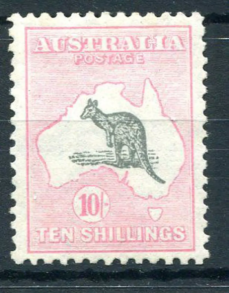 1929/30 Small Multiple Watermark 10/- grey & pale ... Image 1++