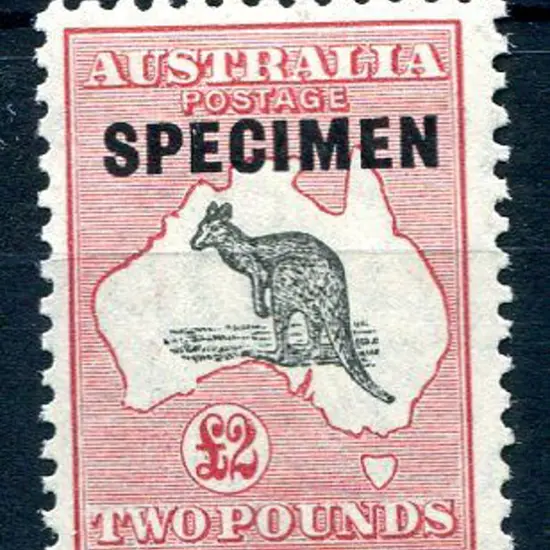 1929/30 Small Multiple Watermark £2 grey & rose ...