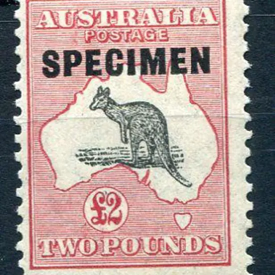 1929/30 Small Multiple Watermark £2 grey & rose ...