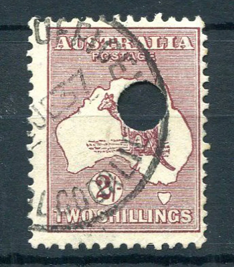1931-47 CofA Watermark 2/- maroon with redrawn die ... Image 1++