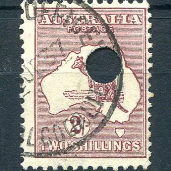 1931-47 CofA Watermark 2/- maroon with redrawn die ...